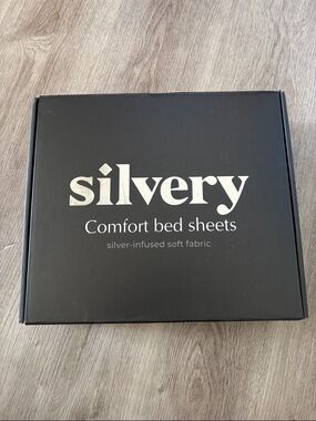 NEW Silvery Silver Infused Bed Sheets Set - Award-Winning